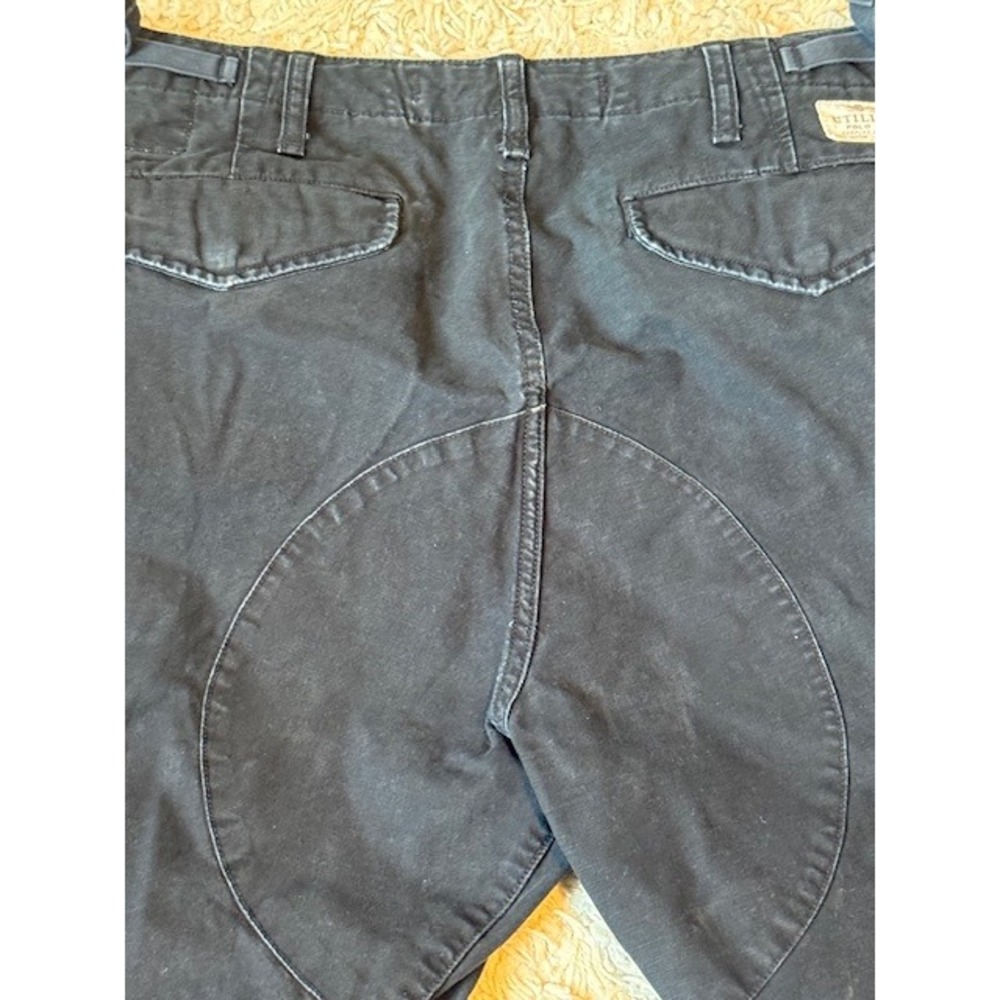 Polo Ralph Lauren Utility Surplus Chino Cargo Pants 34x32 Black 100% Cotton - Picture 7 of 8